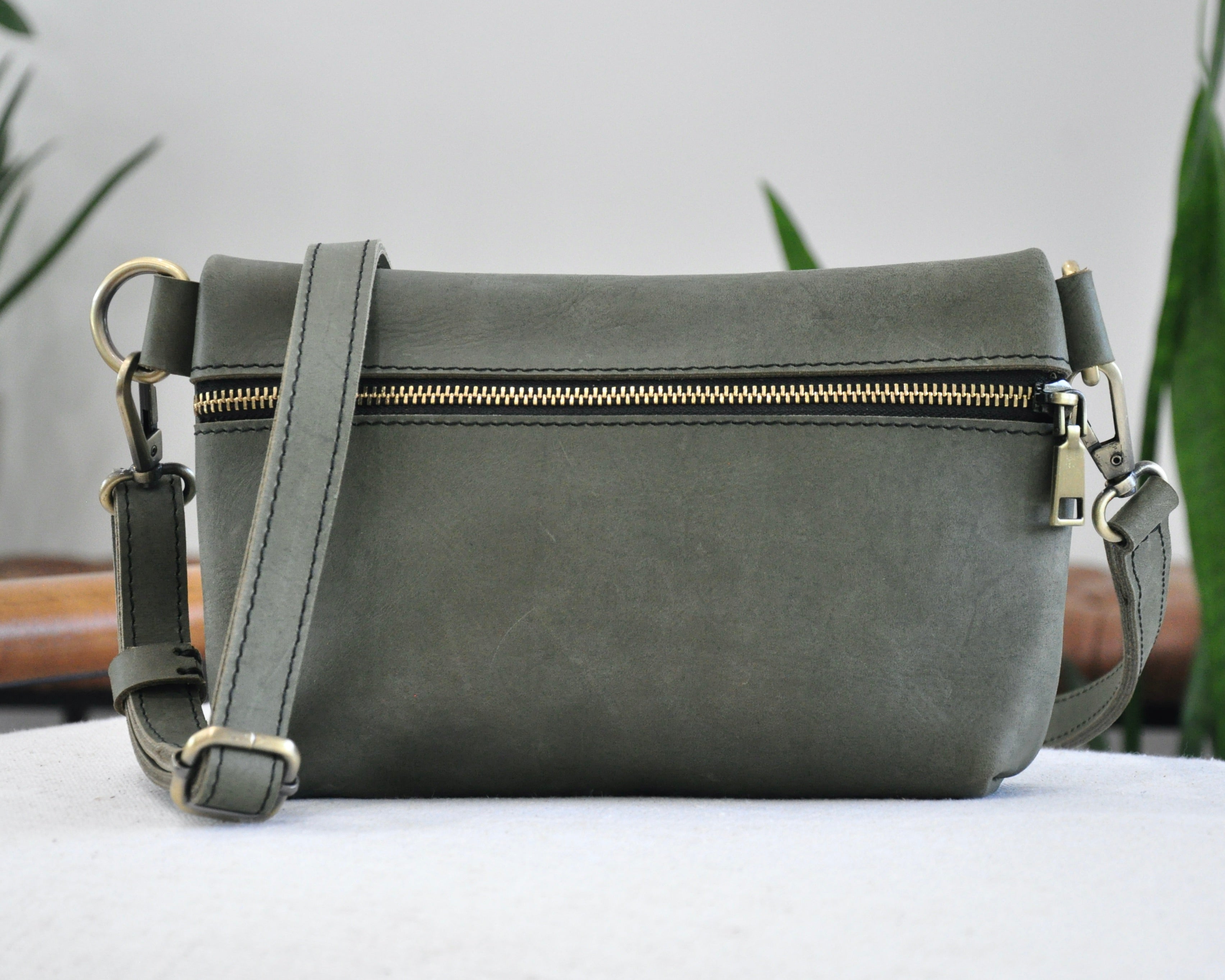 Handmade Leather Belt Bag