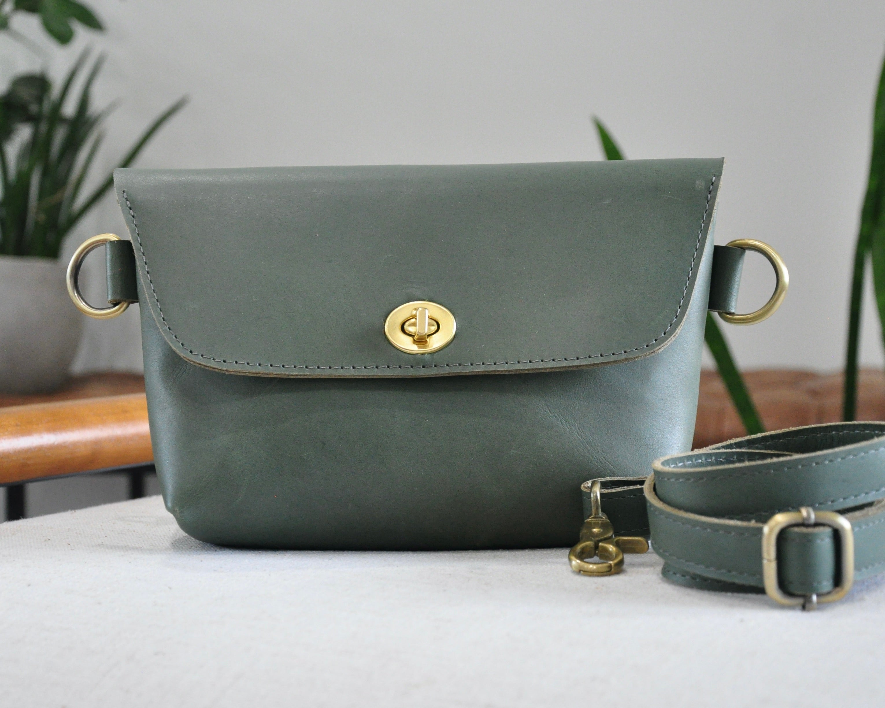 Handmade Leather Belt Bag