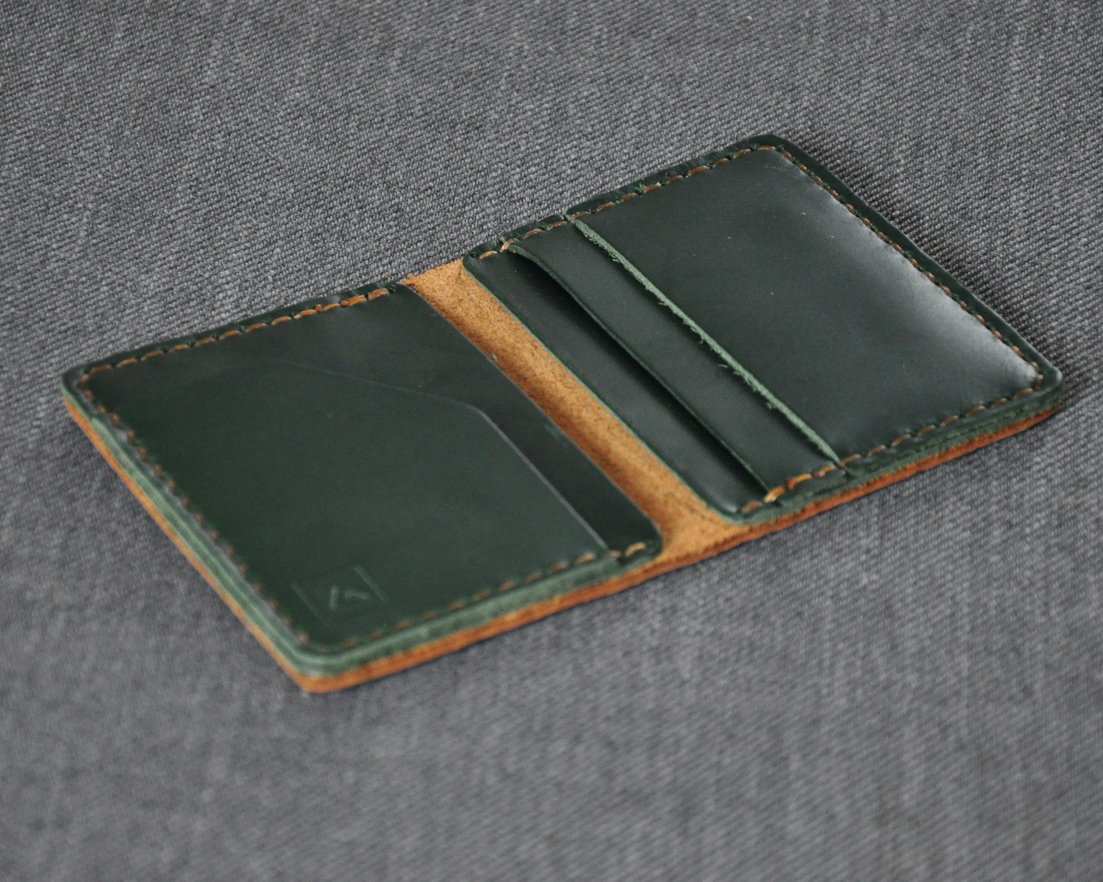 Hand-sewn Leather Billfold Wallet