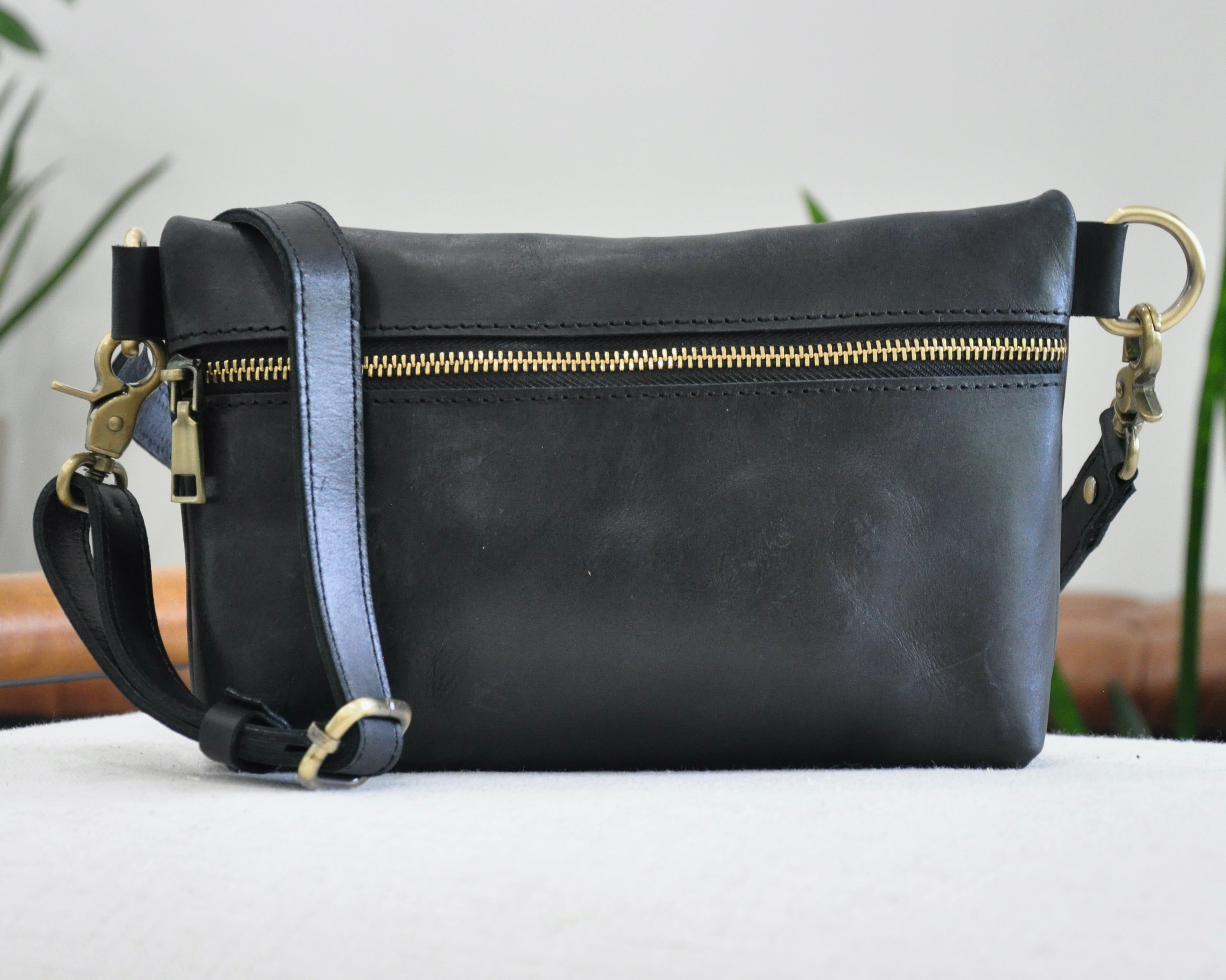 Handmade Leather Belt Bag