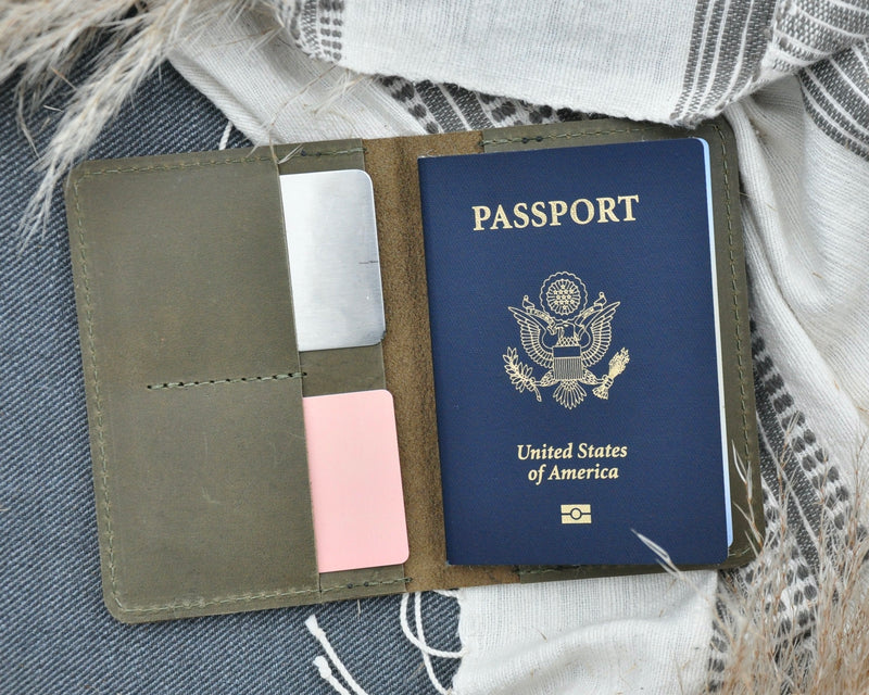Passport Cover - Olive