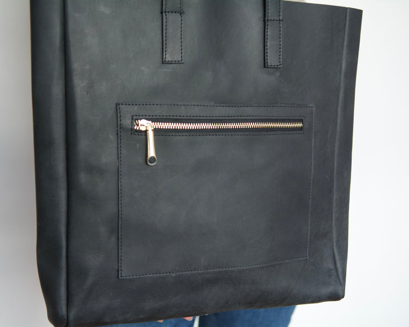 Unlined Tote - Black