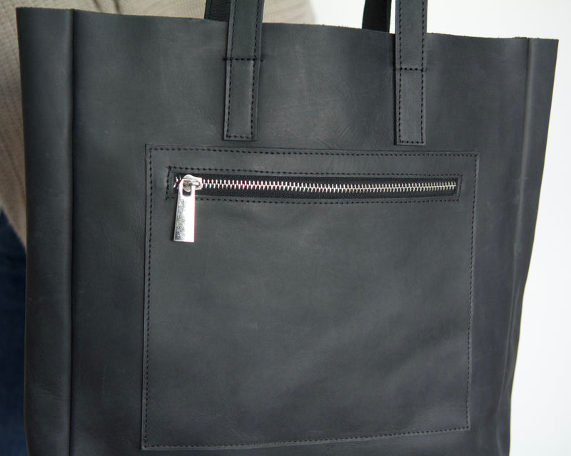 Unlined Tote - Black