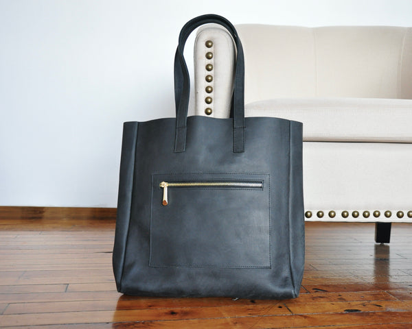 Unlined Tote - Black