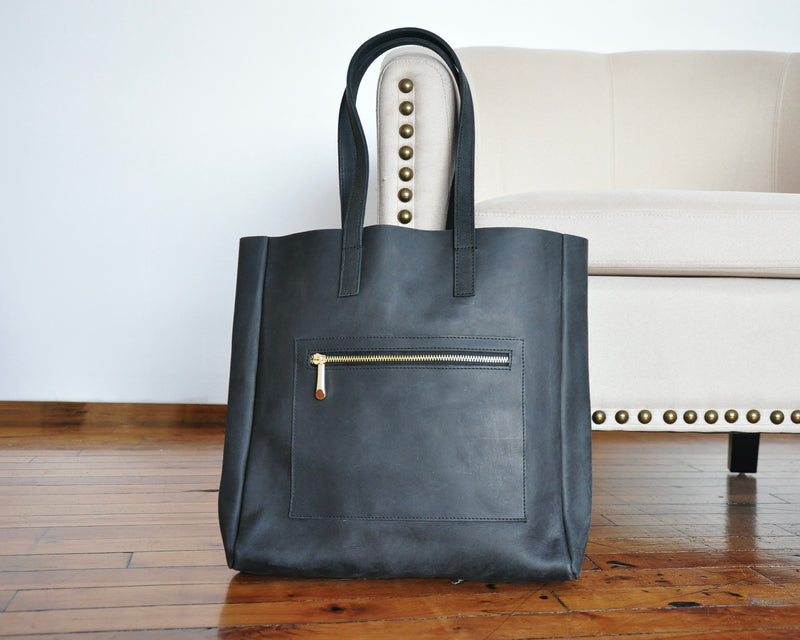 Unlined Tote - Black