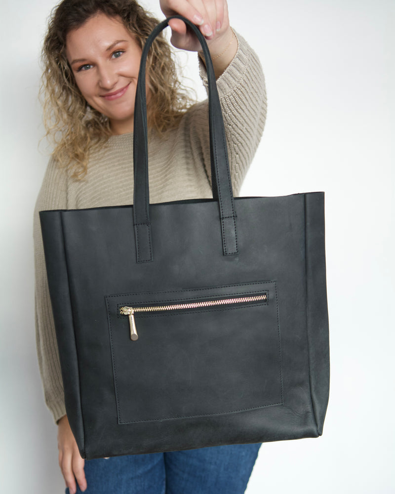 Unlined Tote - Black